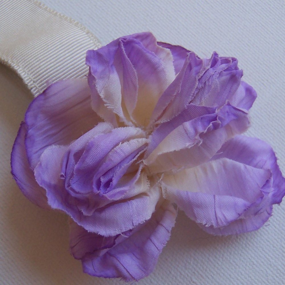 LOFT Fabric Flower Cuff Bracelet